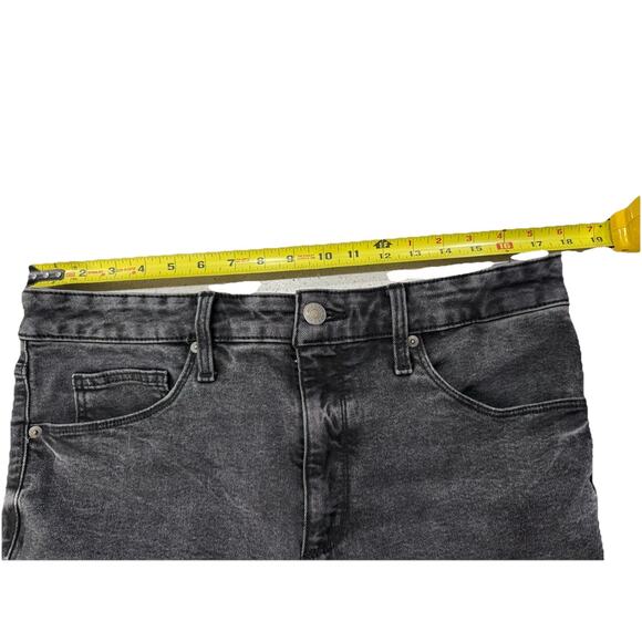 Ava & Viv Jeans Womens 16 Faded Black High Rise Flare Stretch Denim Pants - Picture 2 of 7